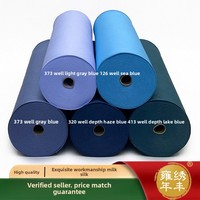 Rouleau entier de tissu extensible double face bleu pour mariage, en soie de lait, pour drapage de plafond décoratif de mariage (Guangdong)
