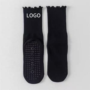 Calcetines de Yoga JZVINA para Mujer, Calcetines de Tobillo Antideslizantes de Punto, de Poliéster, Color Sólido, Transpirables, para Pilates, Uso Diario Otoñal - Product Image 5