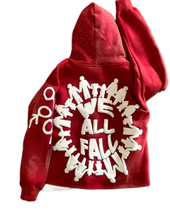 Hoodie personnalisé en coton, coupe courte, effet vieilli, avec appliques brodées, style vintage, coupe oversize, délavé soleil - Product Image 3