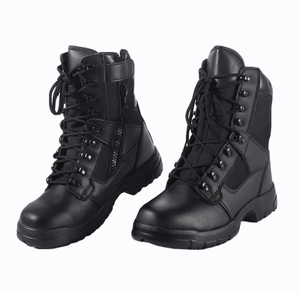 Bottes tactiques noires TSB0115 avec talon rembourré et col supérieur pour un confort optimal - Product Image 3
