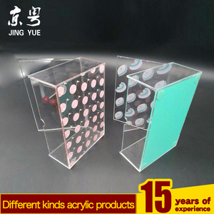 Factory Custom Eco-Friendly Recyclable UV Printed <b>Clear</b> PMMA for Modern Luxury Acrylic Cosmetic Jar Display Case - Product Image 3