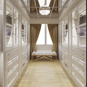 CBMmart Cửa Gỗ Cứng Màu Trắng Kính Đi Bộ Tủ Quần Áo Bằng Gỗ <span class=keywords><strong>Melamine</strong></span> Tủ Quần Áo Sang Trọng Đựng Đồ - Product Image 2