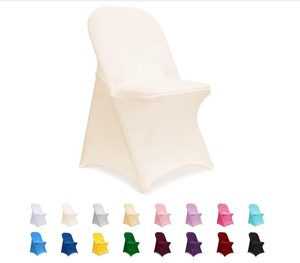 Vente en gros de housses de <span class=keywords><strong>chaise</strong></span> extensibles en spandex personnalisées housses de décoration de <span class=keywords><strong>chaise</strong></span> de banquet pour fête de mariage - Product Image 2