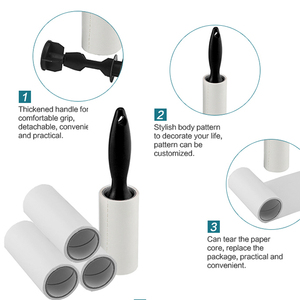 Hộ gia đình làm sạch xách tay Lint bàn chải giấy dính Lint Băng con lăn cho chó mèo Pet tóc Lint Con lăn cho quần áo - Product Image 5