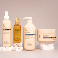Champú de Aceite de Argán Sin Sulfatos para el Crecimiento del Cabello, Champú con Biotina para Control de Grasa, Nutrición Profunda, Distribuidor de Suministro OEM