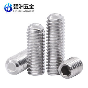 BIZHOUHARDWARE - Juego de Tornillos de Acero Inoxidable M1.6 M2 M3 M4 M16, Cabeza Hexagonal, Sin Cabeza, Rosca Métrica Estándar DIN916 - Product Image 2