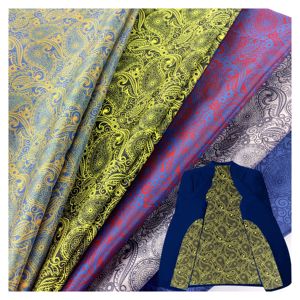 Offre Spéciale classique rétro Paisley Design Stretch doublure tissu 100% Polyester personnalisé imprimé pour garçons hommes costume tissé respirant - Product Image 1