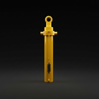 Cylindre hydraulique en acier multi-étages haute pression avec pompe pour remorques minières et de carrières, double action