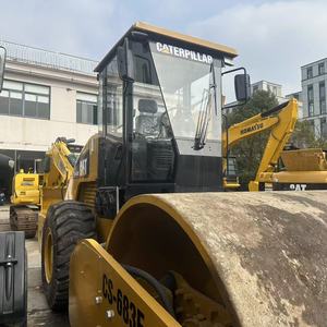 Compacteur à rouleaux vibratoire à moteur diesel Caterpillar CAT CS-683E d'occasion, d'origine Japon/USA, en bon état, en vente en stock - Product Image 5