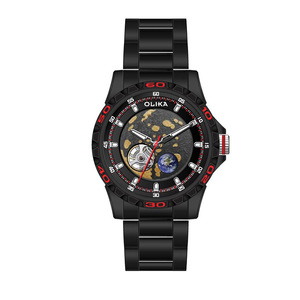 Montre mécanique automatique de luxe pour homme, grand cadran de 45 mm, étanche, avec bracelet de 22 mm, affichage à aiguilles, A70 ajouré - Product Image 1