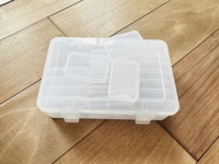 Boîte de rangement en plastique PP transparent pour la création d'art des ongles, boîte à bijoux réglable et durable, petite boîte à outils pour composants, organisateur de perles, conforme à la norme RoHS