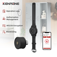 Serrure à came passive KENRONE avec clé électronique par bracelet, enregistrement du historique des accès et gestion centralisée pour armoire de rangement de salle de sport et spa