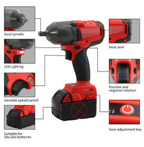 Mili 1/2 дюймов 1300 нм бытовой электрический аппаратный инструмент многоцелевой ударный ключ со светодиодным рабочим светом Электрический гаечный ключ Waukee - Product Image 4
