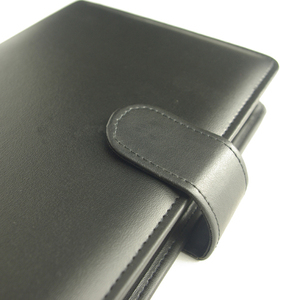 Деловой роскошный кожаный Органайзер с магнитной застежкой, органайзер для ноутбука, 6 кольцевых переплет, винтажное видение, кожаные папки для журнала - Product Image 3