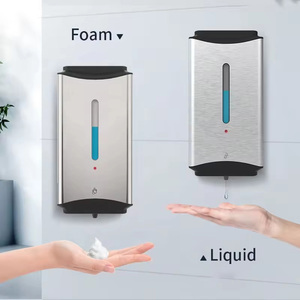 Dispensador Automático de Jabón en Espuma sin Contacto de Acero Inoxidable HLK, Dispensador Inteligente de Alcohol Desinfectante para Baño y Hotel - Product Image 2