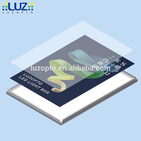 27X40 double face suspendu aluminium clip film affiche cadre photo led tableau d'affichage mince snap cadre menu boîte à lumière