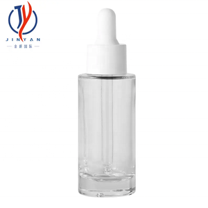 Nuevo Envase <span class=keywords><strong>de</strong></span> Vidrio Transparente <span class=keywords><strong>de</strong></span> 30 ml con Gotero y Tapa <span class=keywords><strong>de</strong></span> Goma Negra y Blanca para Cosméticos, Aceites Esenciales y Alivio - Product Image 4