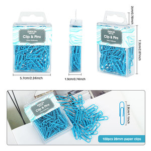28mm màu giấy <span class=keywords><strong>Clip</strong></span> 100 cái hộp cho văn phòng trường học và sử dụng cá nhân - Product Image 2