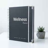 Carnet de bien-être personnalisé, planificateur de gratitude et de manifestation, impression de cahier à spirale