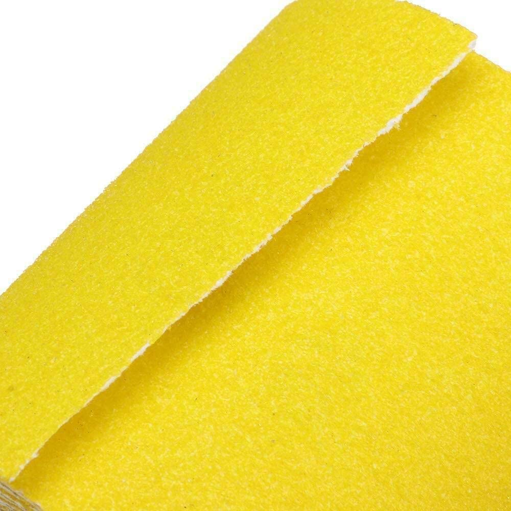 GOTOTOP Rouleau de papier abrasif 3 rouleaux de papier de verre grain 180 feuille abrasive jaune