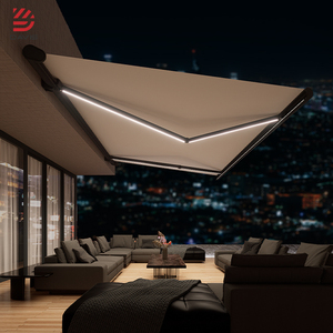 Auvent rétractable électrique d'extérieur en aluminium pour jardin/balcon/patio, système de couverture durable - Product Image 2