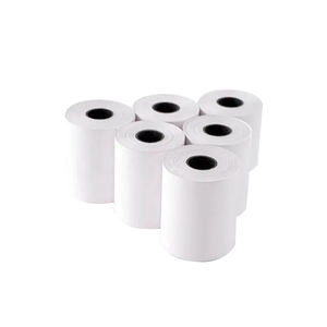 उच्च गुणवत्ता वाले एकल परत थर्मल पेपर 80 मिमी x 80 मिमी और 57x50 मिमी आकार एटम पॉस मशीनों के लिए नकद रजिस्टर - Product Image 1