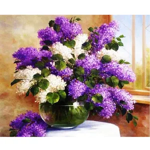 CHENISTORY 991457DZ DIY Painting By Numbers kits Flower Room Decoration oil painting Wall Pictures For Living Unique Gift