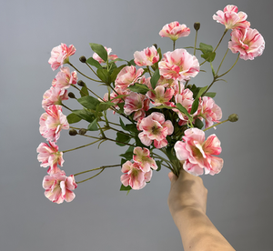 Ramo de Margaritas Artificiales, Pequeñas Flores de Crisantemo Holandés, Decoración de Boda, Flores Silvestres - Product Image 4