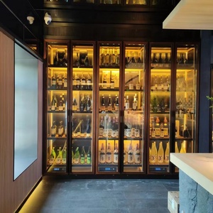 ตู้แช่ไวน์สแตนเลสควบคุมอุณหภูมิ ปรับขนาดได้ ใช้ในบ้าน ร้านค้า โรงแรม พร้อมไฟ LED ปรับได้ 120+ ระดับ - Product Image 1