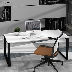 Ergonomic hiện đại máy tính nhà bàn nhỏ gọn nghiên cứu Máy Trạm dễ dàng lắp ráp sức khỏe Tập trung bằng gỗ hàng đầu kim loại cơ sở cho nghiên cứu làm việc - Product Image 3