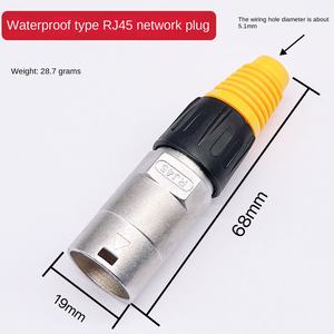 Connecteur de <span class=keywords><strong>prise</strong></span> réseau étanche à contact en cuivre <span class=keywords><strong>RG45</strong></span> pour <span class=keywords><strong>prise</strong></span> de tête TW2011 - Product Image 2