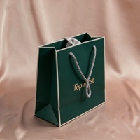 Sacs en papier personnalisés de luxe avec logo imprimé, poignée en ruban, pour vêtements, bijoux, shopping, cadeaux