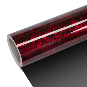 Film vinyle carbone PET premium noir, installation facile, sans résidus, film vinyle pour carrosserie partielle pour le style automobile - Product Image 1