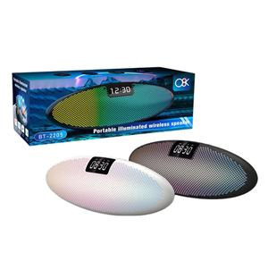 Sveglia Digitale con Altoparlante Bluetooth, Rumore Bianco, Bassi, Luce RGB, Supporto BT USB TF AUX FM, Portatile da Viaggio, Regali all'Ingrosso - Product Image 6