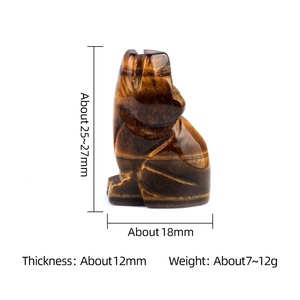 <span class=keywords><strong>Lupo</strong></span> in Ametista, Pietra Curativa Naturale in Quarzo Rosa, Mini Scultura di <span class=keywords><strong>Lupo</strong></span> in Cristallo di Quarzo Rosa - Product Image 5
