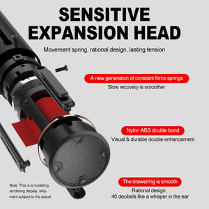 เสา stanchion สำหรับคิวสแตนเลสสีทองสีเงินสีดำพับเก็บได้ - Product Image 4