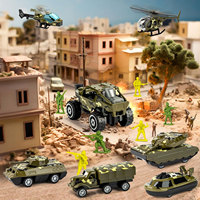 Askeri kamyon oyuncaklar ordu tankları asker erkekler ile Set, ordu erkekler oyuncaklar, askeri kamyon oyuncak hediyeler için yürüyor çocuk Boys yaşları 3 +