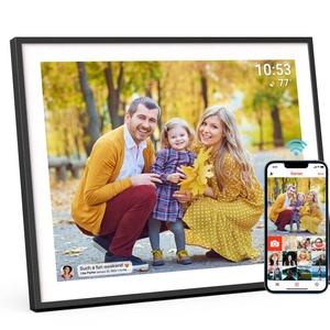 Cadre <span class=keywords><strong>photo</strong></span> numérique NO 1 Frameo, fabrication de qualité supérieure, 19 pouces, format 4:3, ratio d'or, montage mural, stockage 64 Go, cloud, wifi - Product Image 1