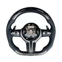 Volant en fibre de carbone forgé avec LED compatible avec les séries BMW M3 M4 M5 M6 F80 F82 F10 F20 F30