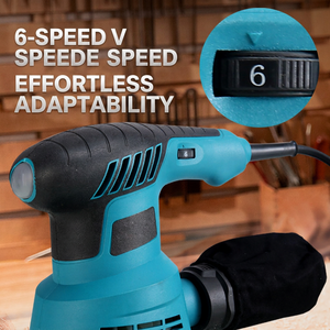 Ponceuse excentrique 5 pouces 12000 tr/min électrique à vitesse variable avec sac à poussière pour ponçage du bois, de la peinture et des murs - Product Image 4