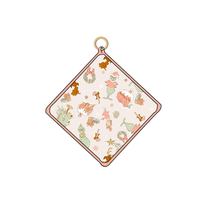 Bavoir en bambou pour bébé avec motif de personnage de Noël personnalisé, prêt à être expédié sans tarif, boîte aveugle
