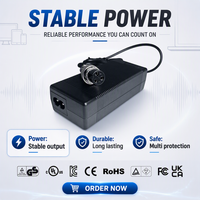 Chargeur de batterie au lithium Joyun 12,6 V 5 A 75 W pour vélo électrique et trottinette électrique avec prise aviation GX16, charge rapide intelligente et stable