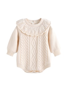 Mono de algodón puro grueso con forro polar para bebés, estilo nuevo, cierre de jersey, para otoño e invierno, <span class=keywords><strong>Babylove</strong></span> Lotus - Product Image 6