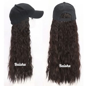 Perruques <span class=keywords><strong>chapeau</strong></span> pour femmes, cheveux longs bouclés, effet permanente au maïs, volumineuses, douces et de bonne qualité, <span class=keywords><strong>prix</strong></span> de gros usine - Product Image 4