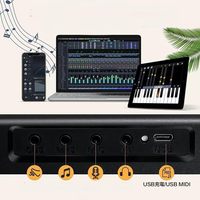 Wholesale 88 Weighted Keys Portable Foldable Electronic Piano Semi-Weighted Electric Piano