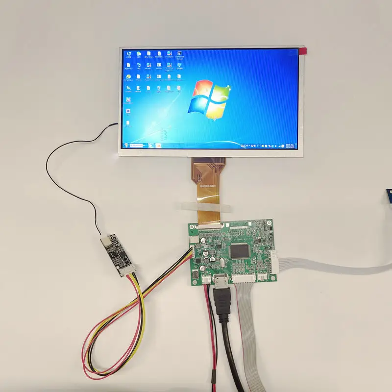 Kit de tela TFT LCD para exterior com luz solar 9 polegadas RGB 800x480 1000 cd/m2 50 pinos