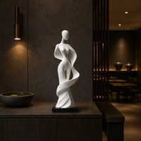 Sculpture moderne abstraite de danseuse en marbre. Articles décoratifs pour la décoration de la maison. Convient aux sols et aux halls d'entrée.