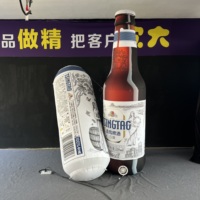 Ballon publicitaire gonflable en forme de bouteille de bière, conception personnalisée OEM, PVC durable pour la promotion de la marque et les événements