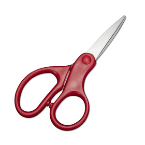 Stainless Steel Small <b>Scissors</b> 3.25in Straight Head Red Household <b>Kitchen</b> Use - Product Image 1