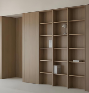 ตู้เก็บของประตูกระจกสไตล์ยุโรปหรูหราตู้ไม้ห้องรับประทานอาหาร - Product Image 2